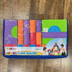 Jumbo Foam Blocks Set - Purple, Orange, Green
